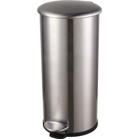 Tretabfallsammler Helit the zinc 12l D211xH423mm VA silber (1/2)