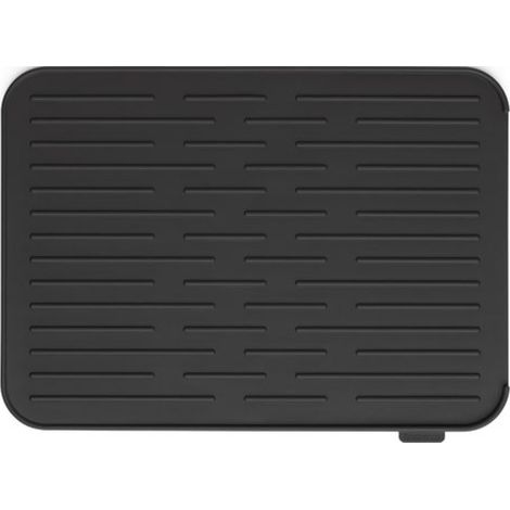 Alfombrilla escurreplatos silicona gris oscuro - 44 x 32 cm (1/2)