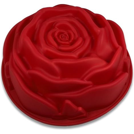 Moule silicone antiadhésif en forme de rose pour muffins, gâteaux, savons, cupcakes et gelée. (1/5)