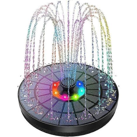 Fontaine solaire LED flottante Dww 4W, compatible avec les fontaines et bassins extérieurs. (1/5)