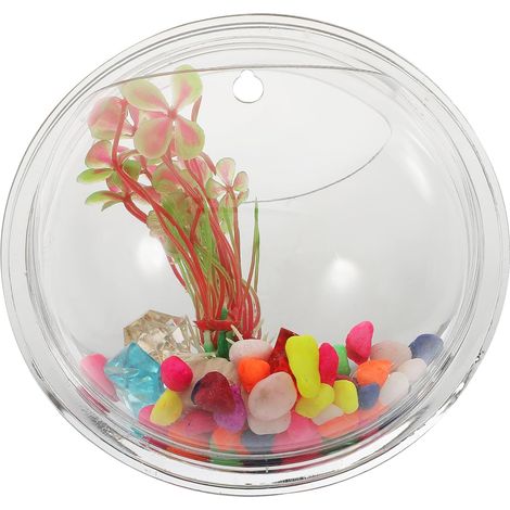 Vase mural transparent en acrylique LALAFINA pour fleurs et poissons (1/5)