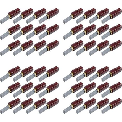 Balais de charbon pour moteur d'aspirateur électrique Ametek Lamb, références 2311480, 333261 et 33326-1 (lot de 24). (1/5)