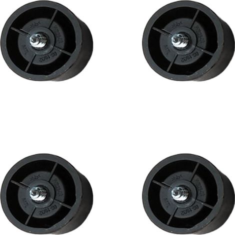 Lot de 4 pieds de fixation à vis en caoutchouc compatibles avec micro-ondes, accessoires de support fixes pour four à micro-ondes de 23 L (1/5)