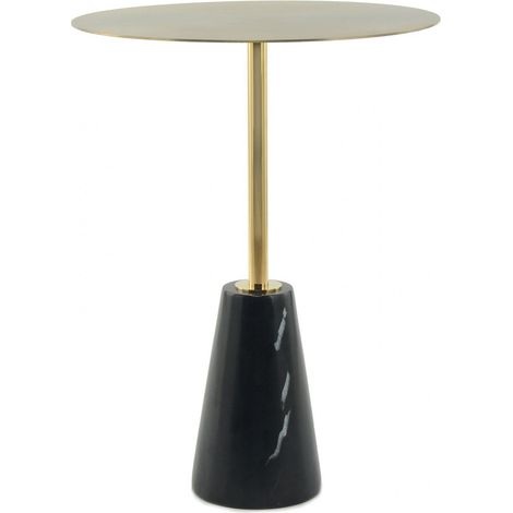Table d'appoint Oscar 325 - Noir et doré (1/4)