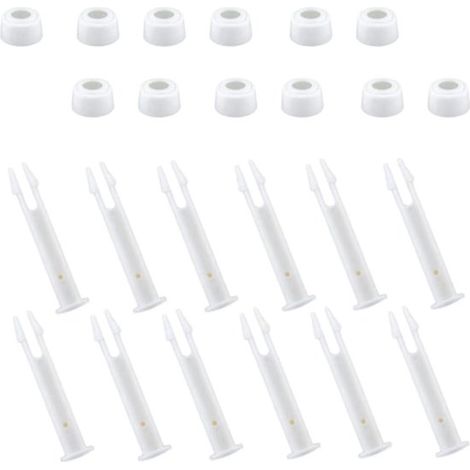 Loquet - Convient aux piscines Intex (7,0 cm) - Goupille de montage - Goupille de connexion de remplacement - Pack de 12 (1/5)