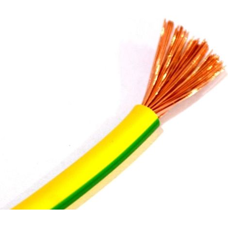 PVC-Aderleitung H07V-K 6 - 5 Meter, grün/gelb Kabel & Leitungen