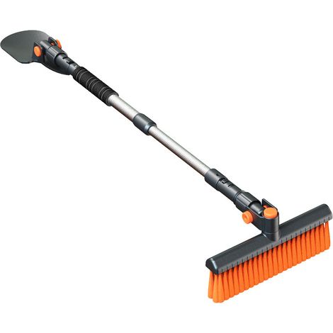 Brosse à Neige pour Voiture,480mm-780mm Grattoir à Glace dégivrant Amovible rétractable 360°antidérapante Balayage 5 en 1 Grattoir A Neige Balai A Neige