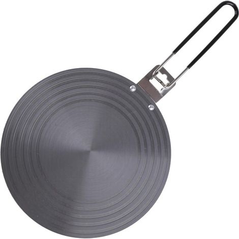 Plaque d'adaptation pour cuisinière à induction en verre, poignée rabattable, diamètre 24 cm, épaisseur 4 mm (1/5)