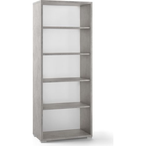 Mobile libreria a giorno multiuso moderna 5 vani Egua - Grigio (1/5)