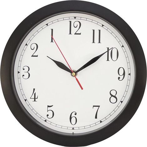 Reloj - REGALO MAESTRO - Reloj al revés - Negro - Redondo - Decoración mural