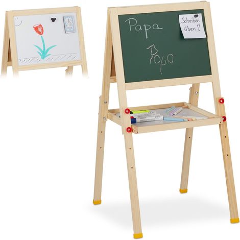 Caballete de dibujo para niños con pizarra blanca