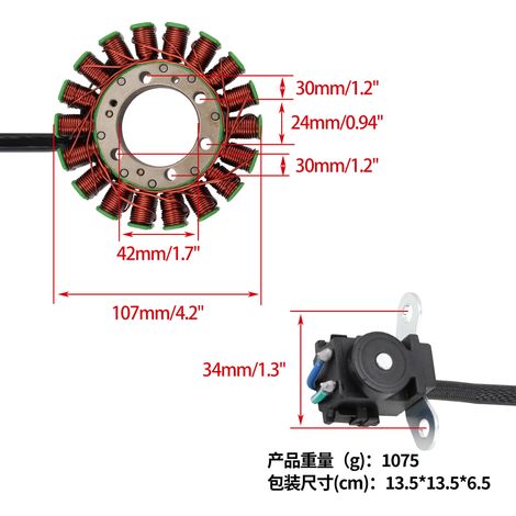 Zündspulenadapter für Trx420 Rancher Fe FM 2007-2013 31120-HP5-A51 (1/4)