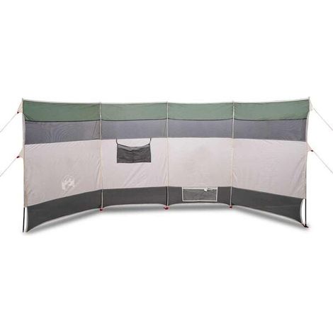 Paravent de camping vert coupe-vent, mesurant 366 x 152 x 152 cm, imperméable. (1/5)