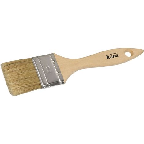 Pinceau Plat Brosse Radiateur 30mm CIRET BAT - Virole Acier Manche Bois - Peinture Aqueuse et Solvant (1/2)