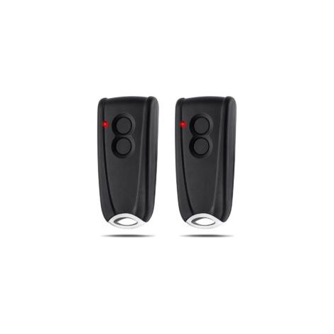 Mando a distancia para puerta de garaje compatible con EcoStar RSC2-433 RSE2-433 RSZ1-433, Hormann Ecostar Liftronic/TUBAUTO EuroPro 500/700/800 y Portronic D2500/D5000/S4000 (2 unidades) - Crezuo