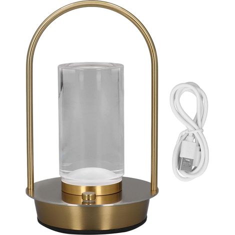 Lampe de table LED rechargeable, lanterne sans fil avec gradation (1/5)