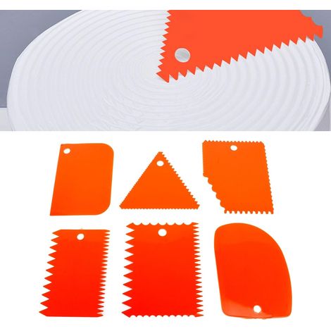 Lot de 6 grattoirs à argile en plastique, outils de poterie, ensemble de grattoirs à argile en plastique, couteau de sculpture en argile souple sculpté, grattoir à argile (1/5)