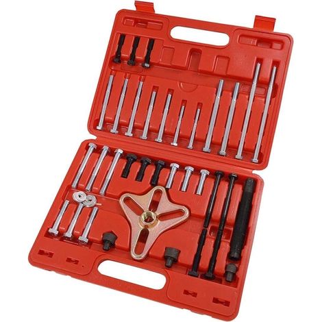 JOMAFA EXTRACTOR UNIVERSAL DE VOLANTE Y POLEAS PARA BARRAS ESTABILIZADORAS Y VOLANTES, 46 PIEZAS (1/5)