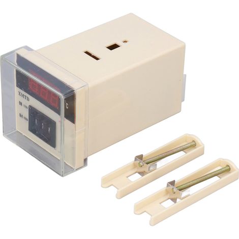 Temperaturregler-Thermostat mit Digitalanzeige 0–999 °C (K-Typ) für Heizung und Kühlung, 220 V Wechselstrom (1/5)