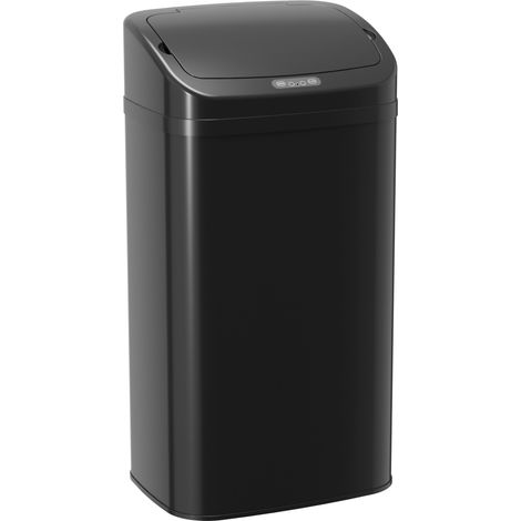 HOMCOM 48L Sensor Bin, Galvanised Steel Kitchen Bin with Automatic Close