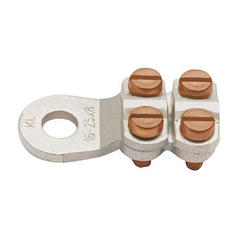KLAUKE 585R8 COSSE À OEILLET 4 VIS SECTION MAX.=35 MM² Ø DU TROU=8.5 MM NON ISOLÉ MÉTAL 1 PC(S)