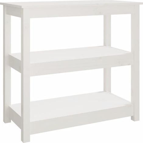 Mesa consola de madera maciza de pino blanco 80x40x74 cm vidaXL