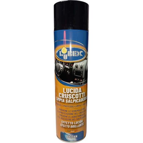 Lucida Cruscotti Auto Spray 600 ml profumo di ocean Pulitore Antistatico Interni Effetto Brillante Antipolvere Detergente vetture Interni macchina Protegge e Ravviva