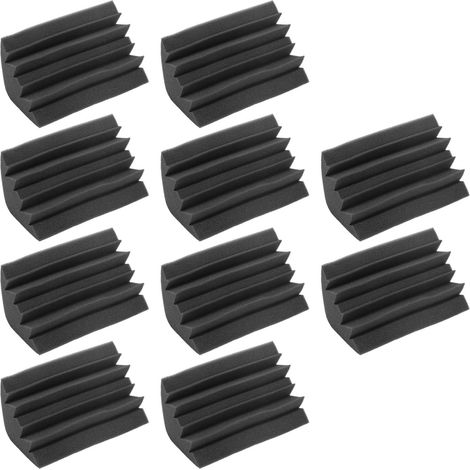 Lot de 10 panneaux en mousse acoustique polyuréthane pour réduire la pollution sonore et l'absorption acoustique.