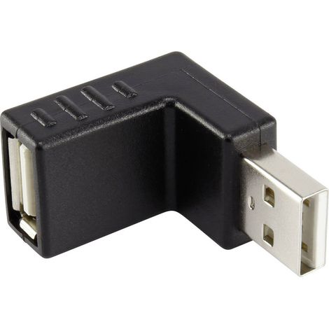 Adaptateur USB 2.0 Renkforce - [1x USB 2.0 type A mâle - 1x USB 2.0 type A femelle] - noir (1/3)