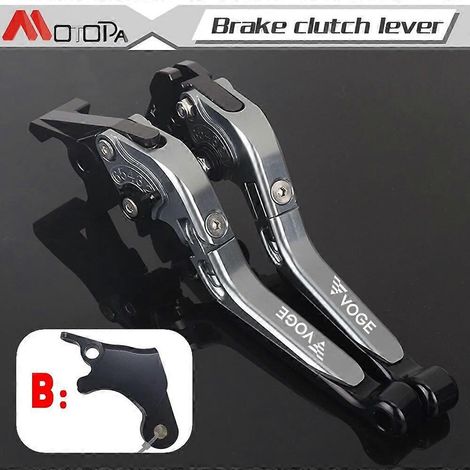 Leviers de frein et d'embrayage réglables et antichute pour motos LONCIN VOGE 500DS, 650DS, 500 R et 500R - Bleu ciel (1/5)