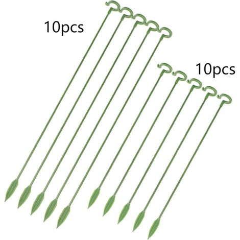 Tuteur de Support pour Orchidées et Plantes en Pot pour Jardin Intérieur, Lot de 20 Pièces, Tiges Fixes Résistantes, Support Anti-Renversement pour Croissance Stable