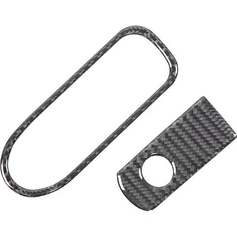 Baguette de finition en fibre de carbone pour le couvercle du compartiment de rangement côté passager du Volkswagen Touareg 2011-2018 (1/5)