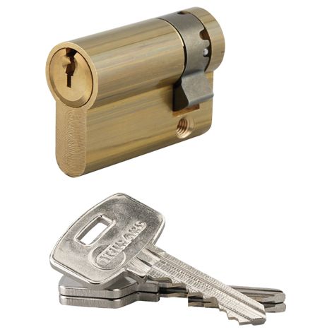 Europäischer Profil-Halbzylinder HG5 THIRARD 35x10 mm + 3 Schlüssel - 053510