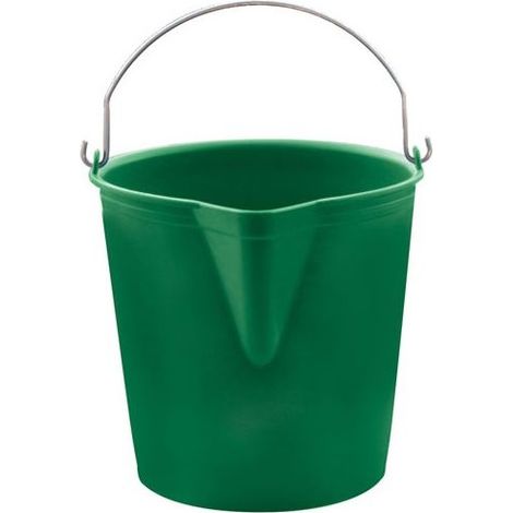 ALUMINIUM ET PLASTIQ - Seau à bec 17l vert (1/2)