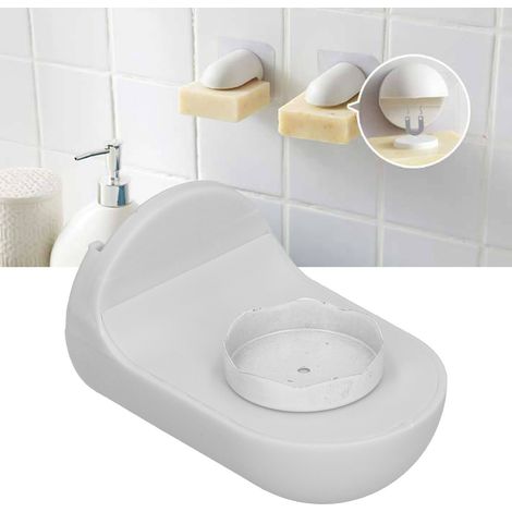 Porte-savon magnétique mural sans perçage pour salle de bain, douche, cuisine et maison (1/5)