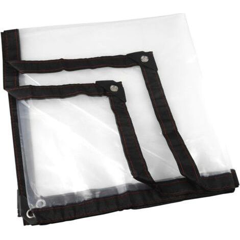 Bâche Transparente, Jardin Clair Bâche étanche Anti-Gel Film Anti-Pluie Film Isolant Auvent PE Couvercle en Plastique (2 2m) (1/5)