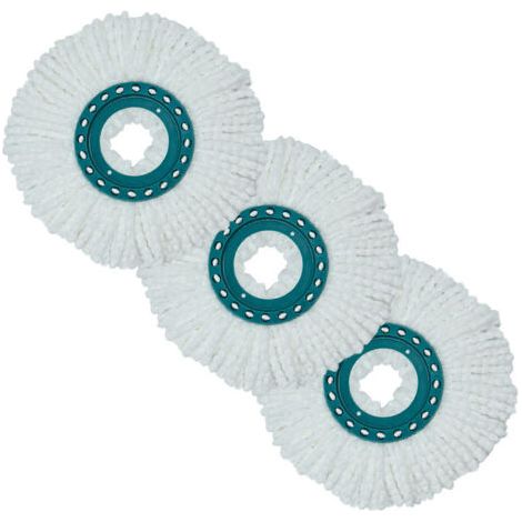 Sollbry Tête de rechange pour balai à disque rotatif haute absorption de la saleté et de l'eau avec microfibres efficaces Blanc (1/3)
