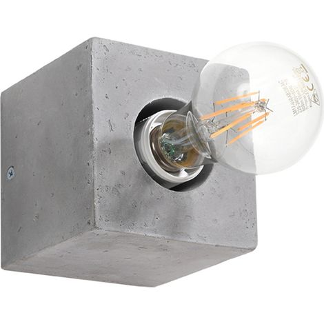 Wandleuchte Magnum 1 E27 Grau Beton Lumilo 06.288.82 (1/5)