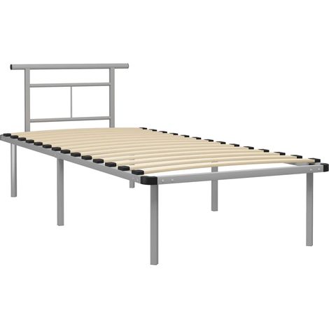Maison Exclusive - Giroletto Grigio in Metallo 90x200 cm (1/5)