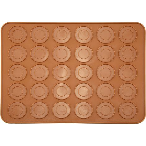 Tapis de cuisson en silicone pour macarons, 29,5 x 21,5 cm, 30 alvéoles (1/5)