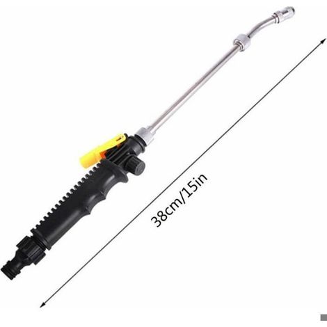 Nettoyeur Haute Pression 2 En 1 - Lance À Jet Réglable En Laiton - Pour Tuyau D'arrosage Standard 3/4 Pouces - 1 Pièce (1/3)