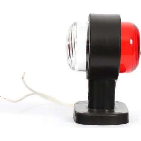 Cyclingcolors – Feu de gabarit 12V 24V remorque camion tracteur rouge et blanc 95mm – Éclairage halogène – Indice de protection IP56 – Angle 30° (1/4)