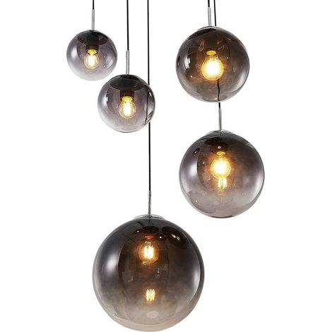 [NEUWERTIG] B-Ware Lindby Robyn Glas Pendelleuchte Pendelleuchte Deckenlampe Hängeleuchte Lampe