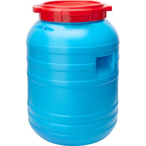 Garronda Fût en Plastique de 30 L Fût Alimentaire en Plastique HDPE Récipient pour Jardin GD-0055 (Bleu, 30 litres)