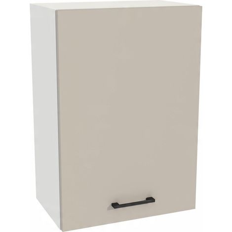 Oberschrank 50/72 Capri Korpus weiß Front Kaschmir matt (1/3)