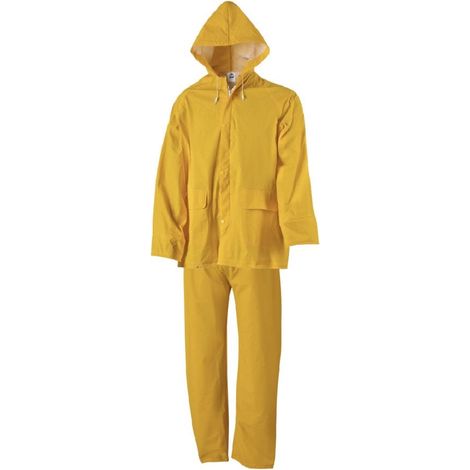 Completo antipioggia unisex impermeabile PVC Active Gear TEMPEST Giallo XL (1/3)