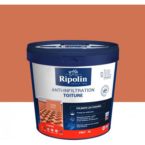 Anti-infiltrations toiture terre cuite - RIPOLIN - 4 L (1/5)