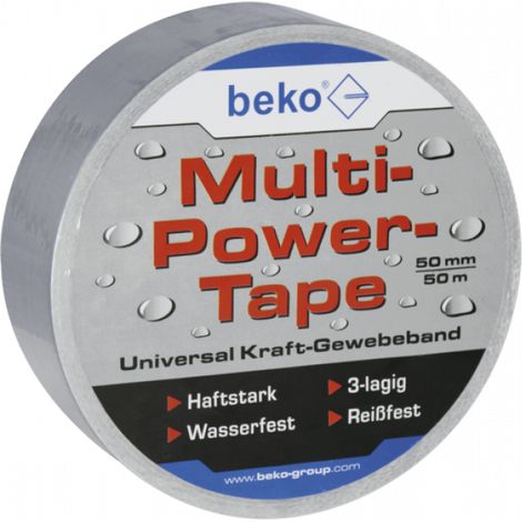 Multi-Power-Tape Universal Kraft-Gewebeband silber beko (1/4)