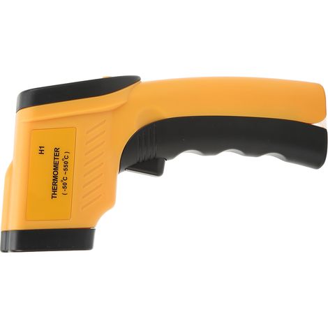 Pistolet thermomètre infrarouge numérique sans contact à main 12:1 -50°C à 550°C (1/5)