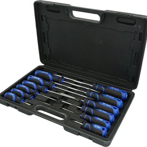 Brilliant Tools Jeu de tournevis, fente, PH, 12 pcs (1/10)